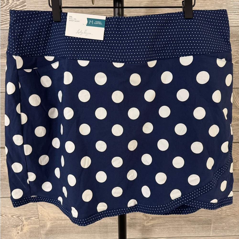 NWT 🎉 Lady Hagen Off to the Races Pull-On Wrap Skort (shorts under!)